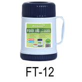 1.2L Blue Wide Mouth Food Jar