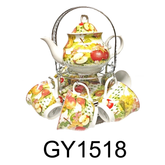 15 PC Apple Tea Set
