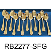 12 PC Flower Design Dinner Spoon Set