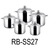 10 PC Stainless Steel Cookware Set