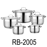 10 PC Stainless Steel 18/10 Induction Cookware Set
