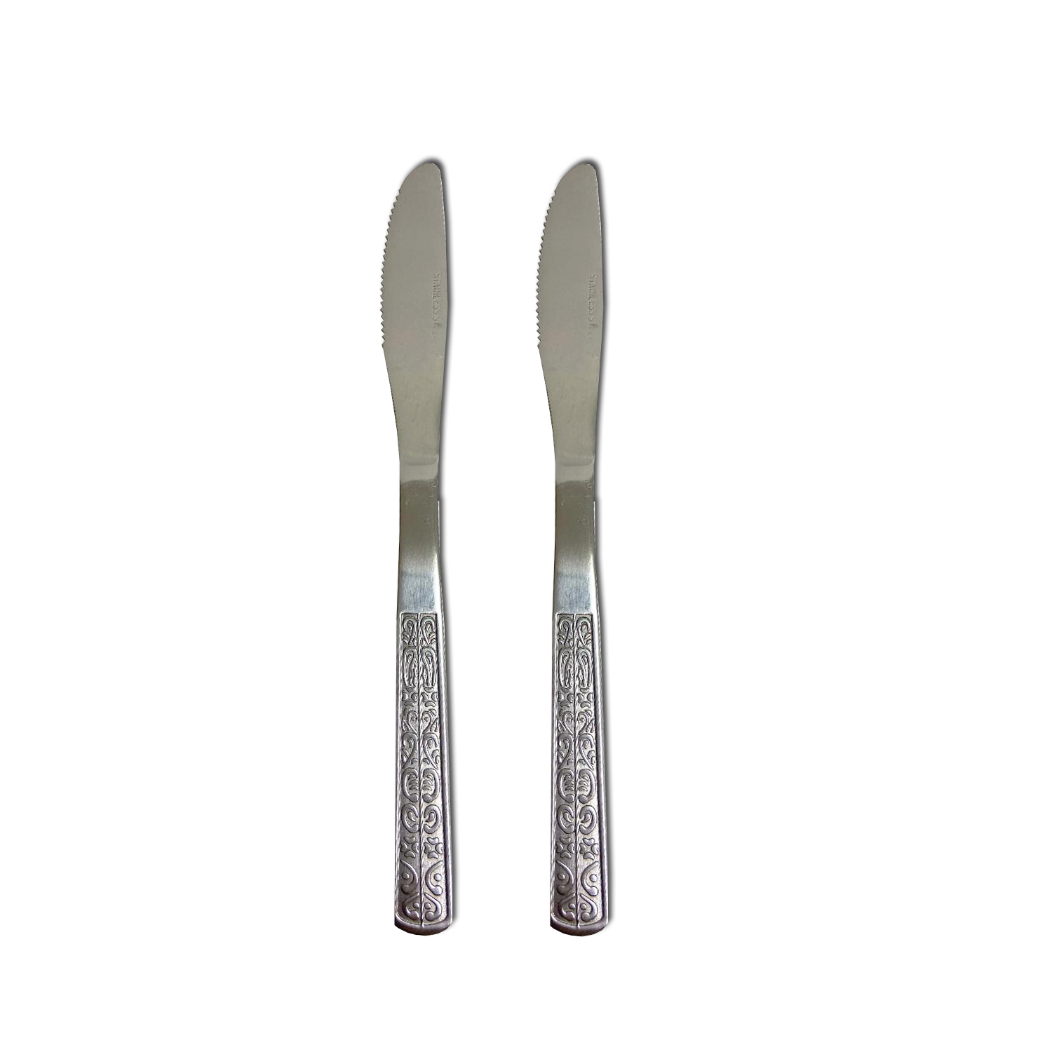 12 PC Classy Stainless Steel Silver Dinner Knife
