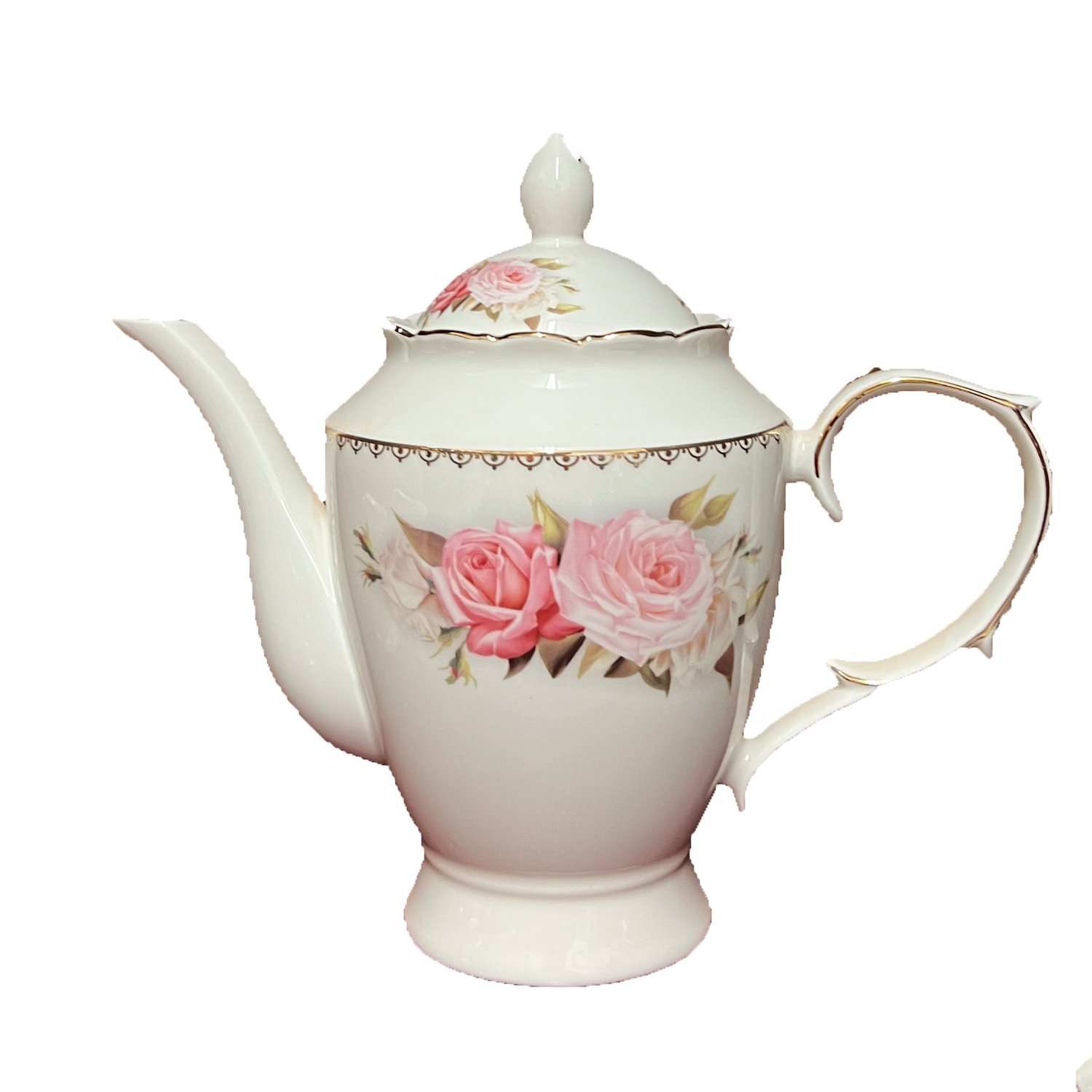 17 PC British Rose Tea Set