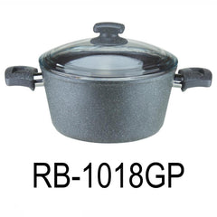 18cm Black Granite Coating Aluminum Deep Pot