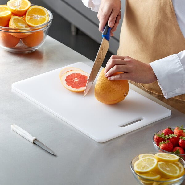 11" x 17" PE Cutting Board & 8" Chef Knife