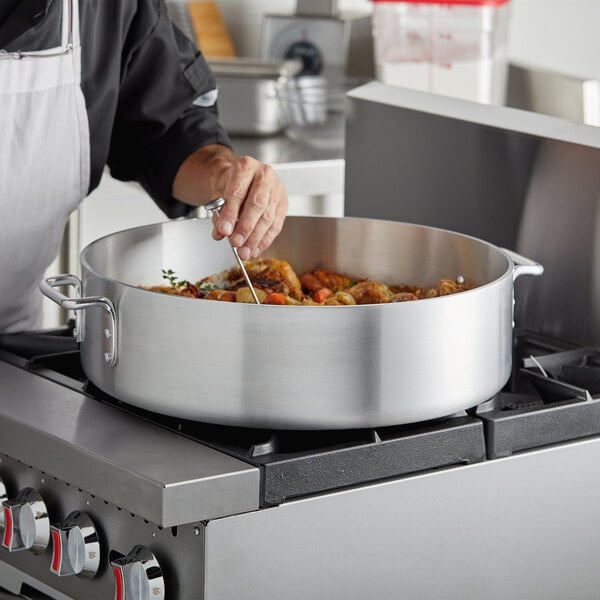 15 QT Induction Aluminum Brazier with Cover