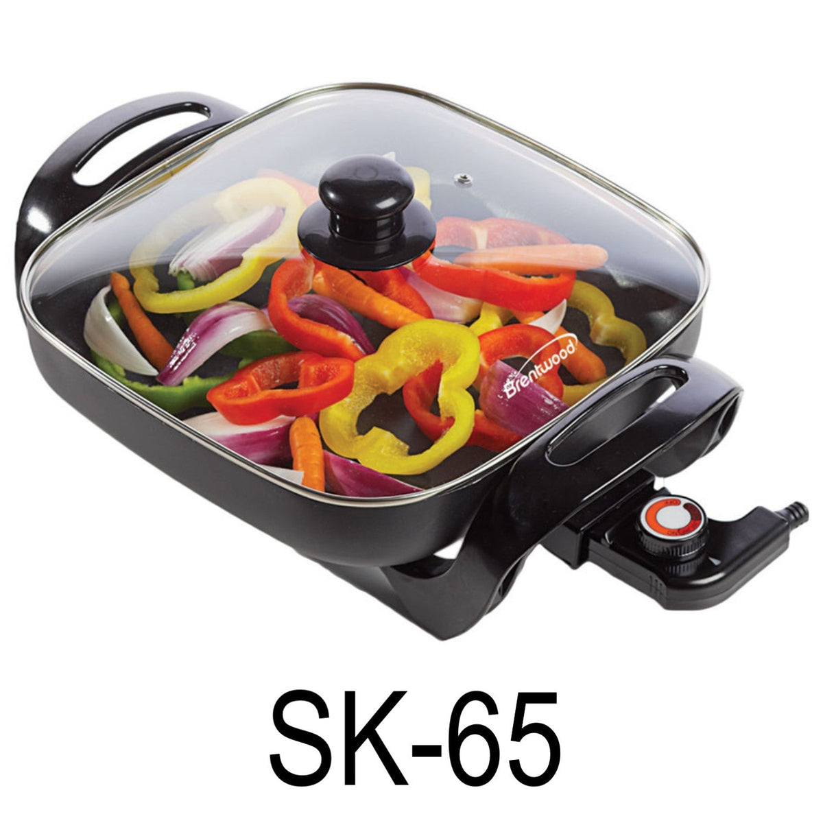 12" Non-Stick Electric Skillet with Glass Lid