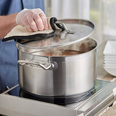 2 PC 24 & 35 QT Stainless Steel Induction 18/10 Stockpot