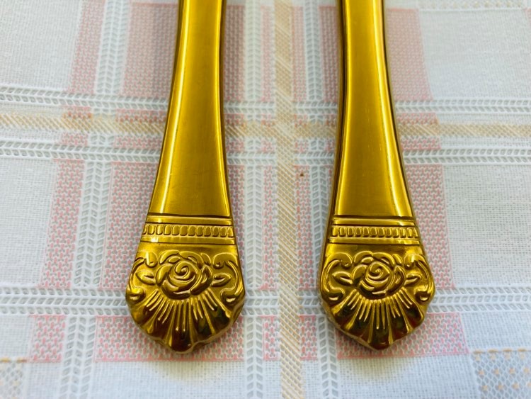 12 PC Flower Design Dinner Knife Set