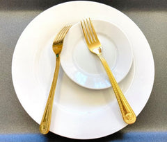 12 PC Medusa Design Dinner Fork Set
