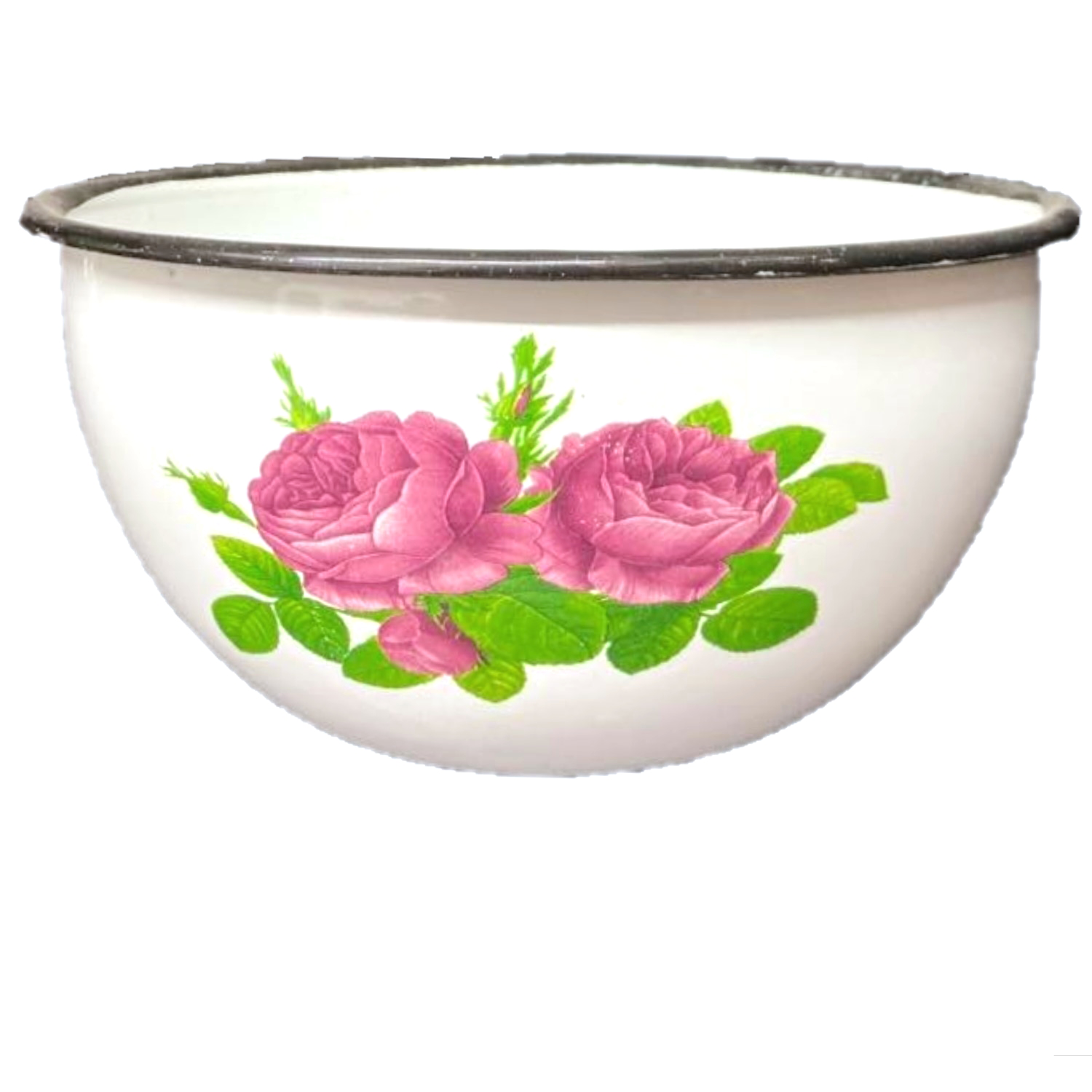 18cm Flower Soup Bowl Enamel