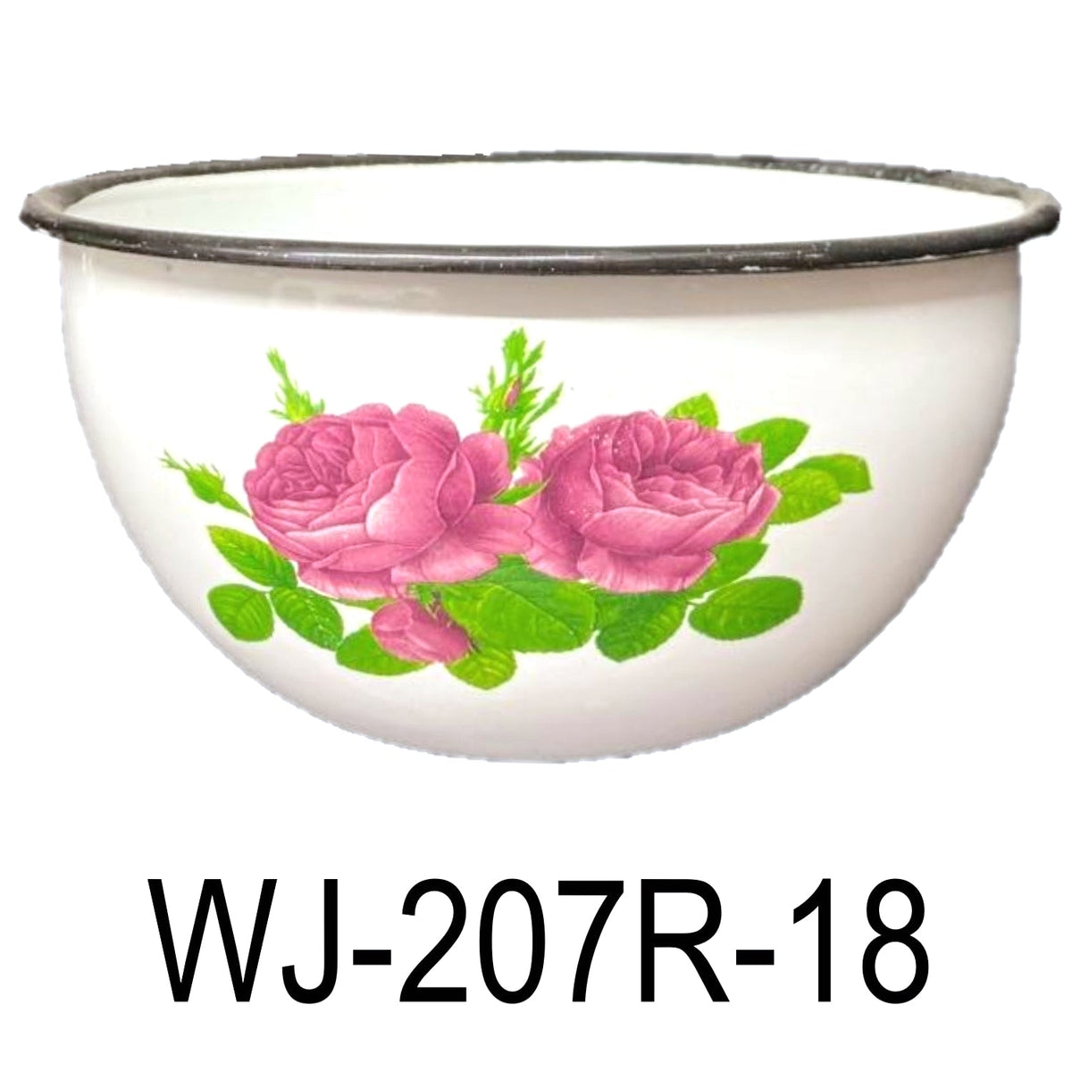 18cm Flower Soup Bowl Enamel