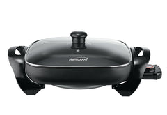 12" Non-Stick Electric Skillet with Glass Lid
