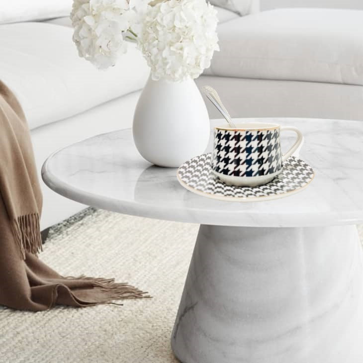 12 PC Black & White Turkish Coffee Set