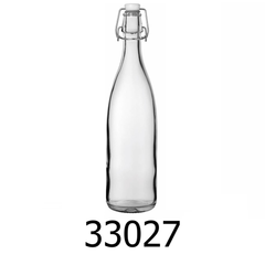 1000ml Swing Top Clear Glass Bottles