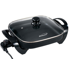 12" Non-Stick Electric Skillet with Glass Lid
