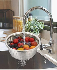 18cm Stainless Steel Colander with Long Handle