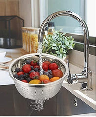 16cm Stainless Steel Colander with Long Handle