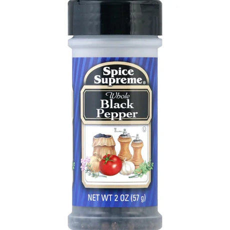 2 oz Spice Supreme Pure Ground Black Pepper Ⓤ (Pack of 2)