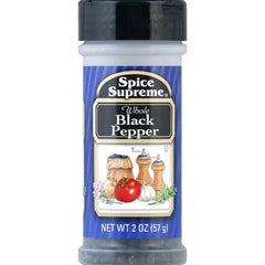 2 oz Spice Supreme Pure Ground Black Pepper Ⓤ (Pack of 2)