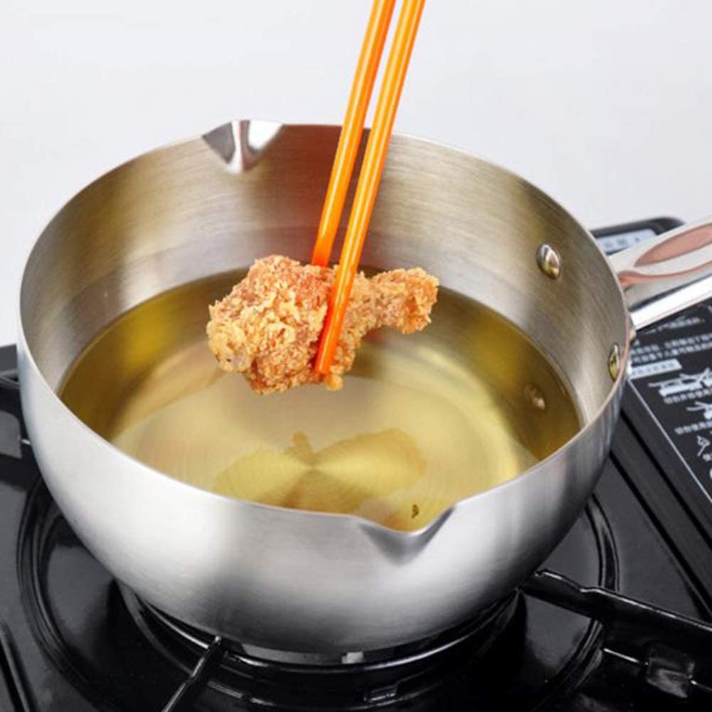 18cm Non-Stick Flat Bottom Saucepan With 2 Spouts (1 PC)