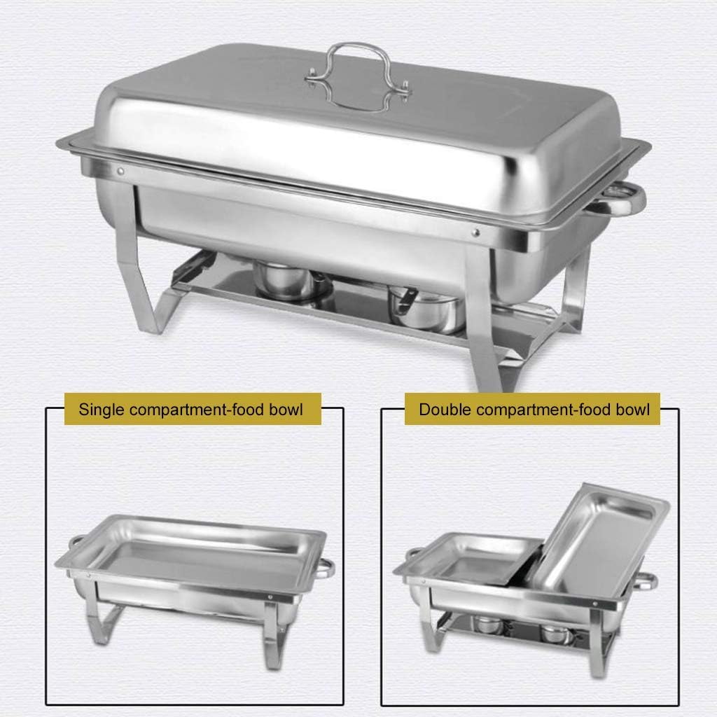 11L Stainless Steel Chafing Dish Food Warmer for Buffet (Pack of 4)