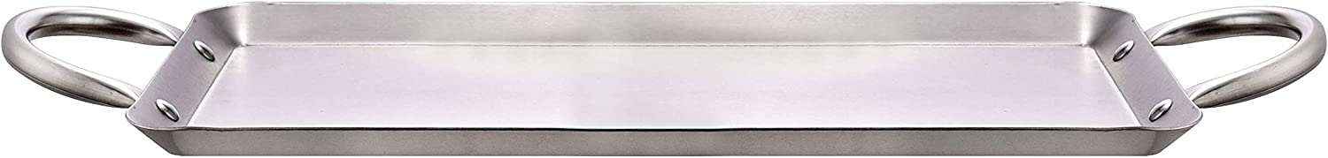16.5" Rectangle Stainless Steel Fry Pan Comal