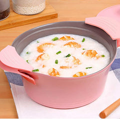 10 PC Pink Ceramic Casserole Cookware Set