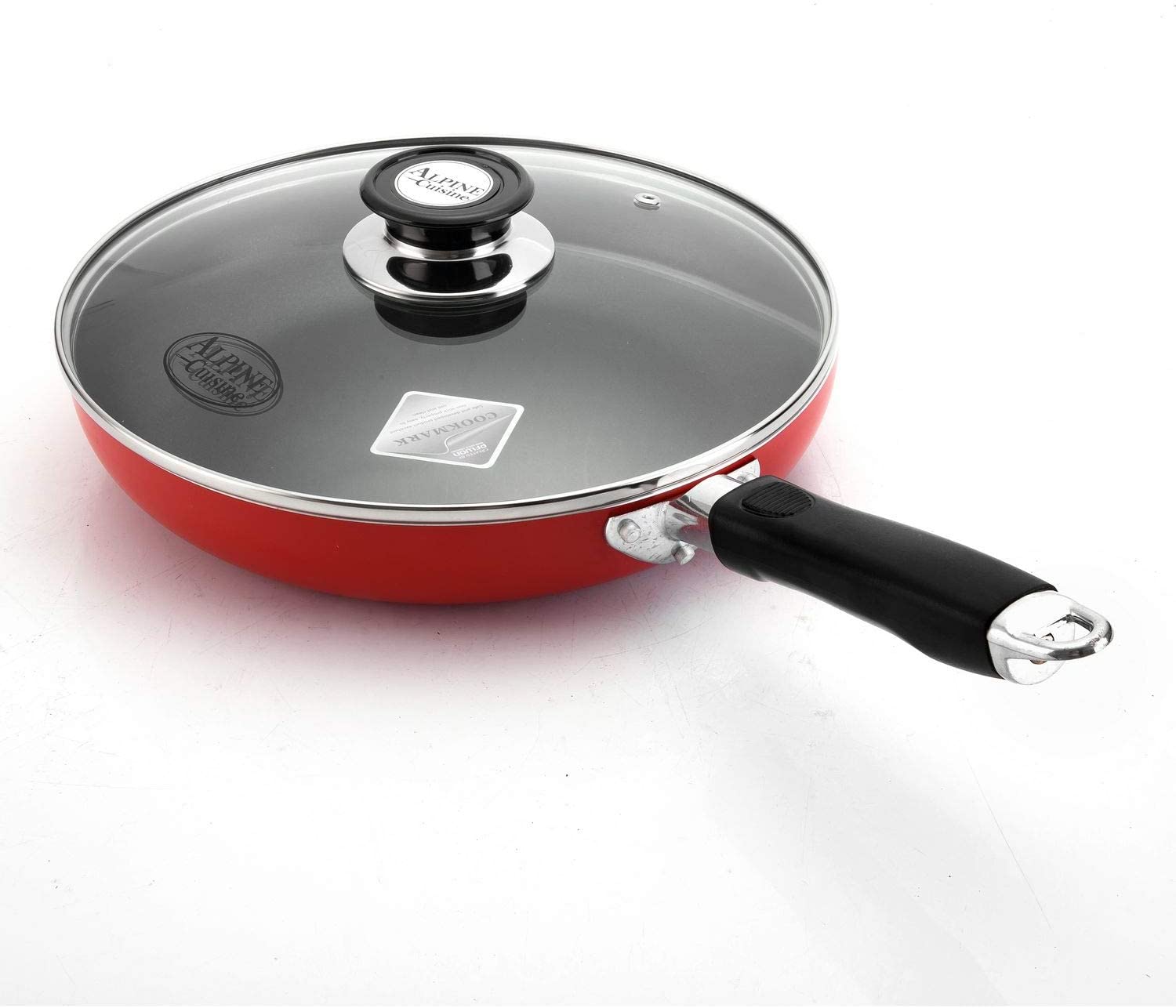16 PC Red Non-stick Aluminum Cookware Set