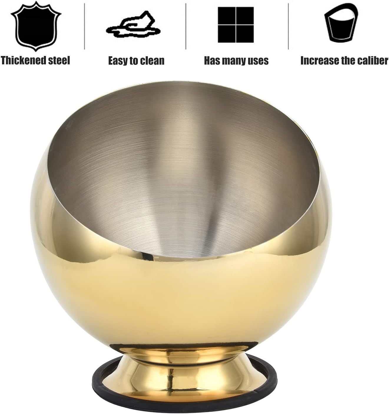 18cm Gold Saucer Bowl For Sauce, Snack, Appetizers