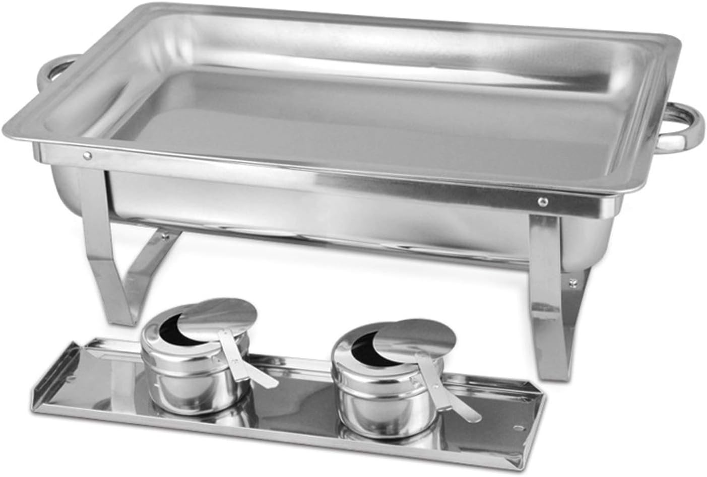 11L Stainless Steel Chafing Dish Food Warmer for Buffet (Pack of 4)