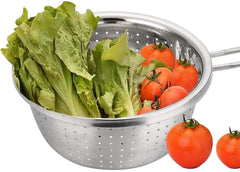 18cm Stainless Steel Colander with Long Handle