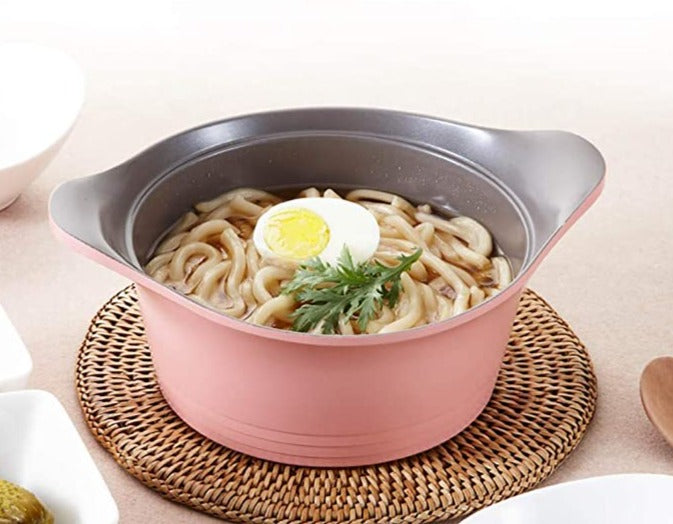 10 PC Pink Ceramic Casserole Cookware Set