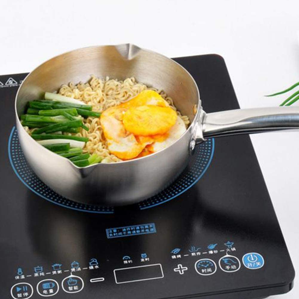 18cm Non-Stick Flat Bottom Saucepan With 2 Spouts (1 PC)