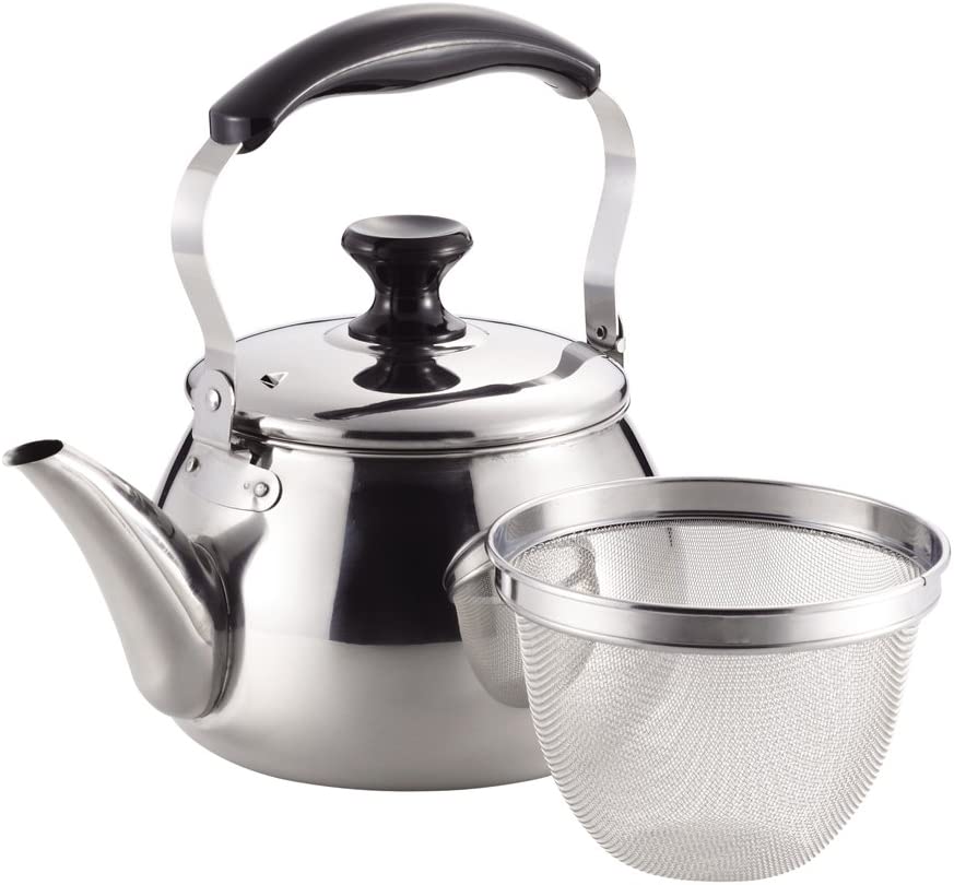 1.6 L Stainless Steel Tea Kettle With Tea Strainer