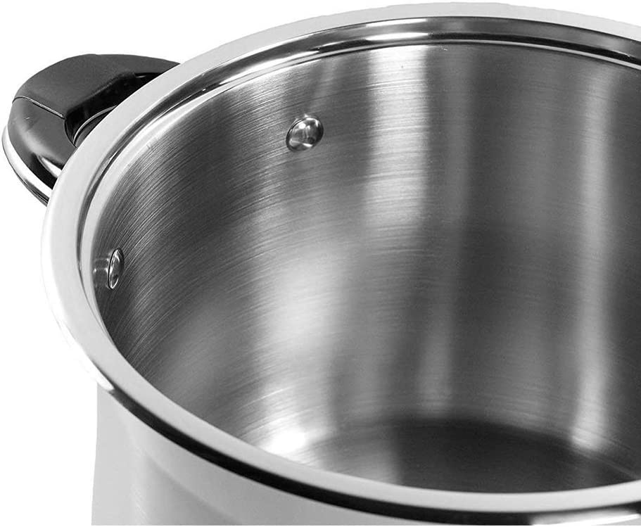 16 QT Stainless Steel 18/10 Induction Stock Pot (Free Gift 2 Spoons)