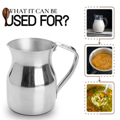 1 QT Aluminum Milk Pot, Hot Drink Pitcher