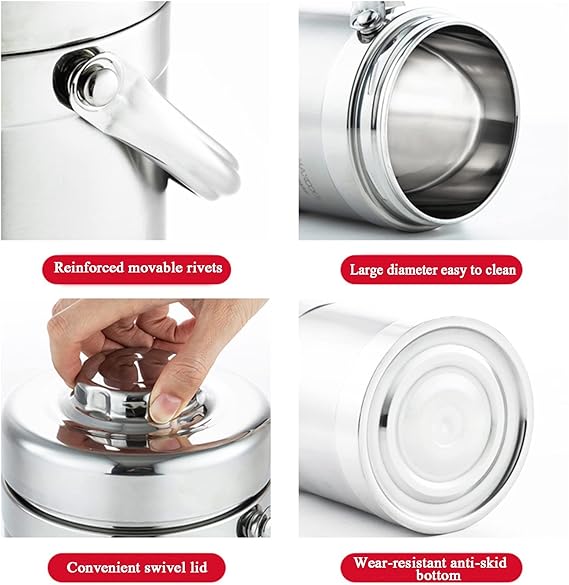1.4 L Insulated Stainless Steel 304 Hot and Cold 2-pc Food Container