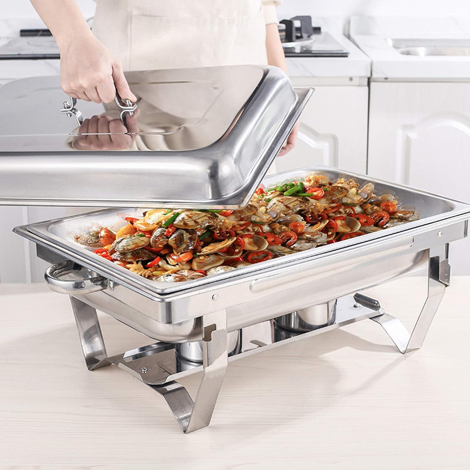 11L Stainless Steel Chafing Dish Food Warmer for Buffet