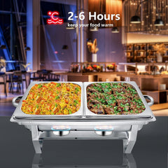 11L Stainless Steel Chafing Dish Food Warmer for Buffet