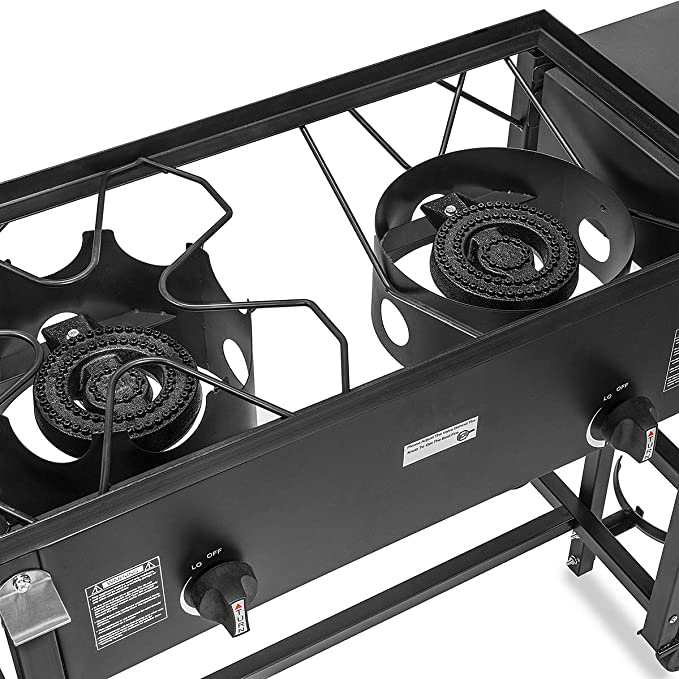 2 in 1 Stainless Steel Taco Cart With Deep Fryer