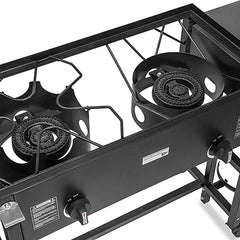 2 in 1 Stainless Steel Taco Cart With Deep Fryer