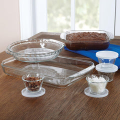 11 PC Libbey Baker's Bassic Glass Bake Set