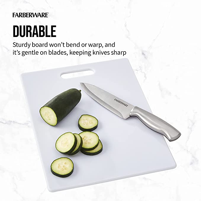 11" x 17" PE Cutting Board & 8" Chef Knife