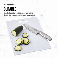 12" x 18" PE Cutting Board & 8" Chef Knife