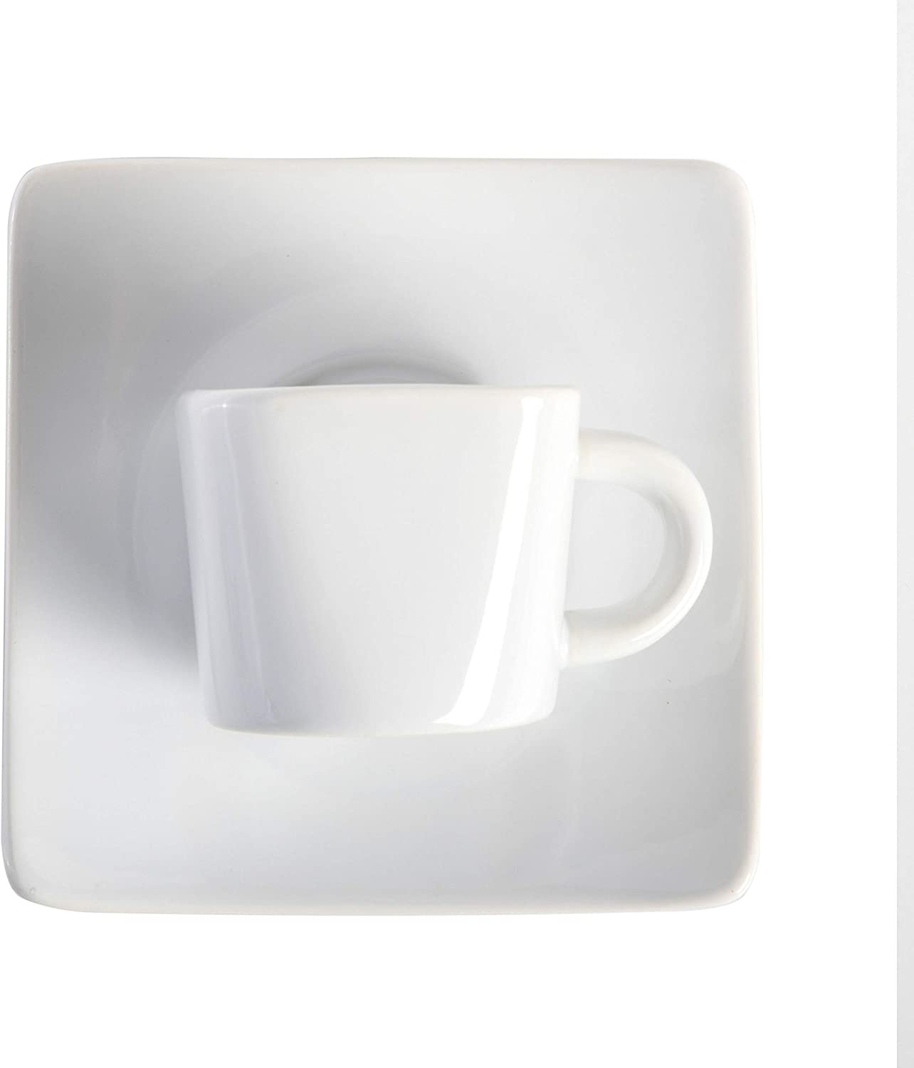 13 PC Gibson Espresso Cup & Saucer Set with Metal Rack