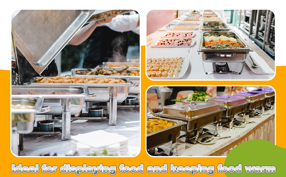 11L Stainless Steel Chafing Dish Food Warmer for Buffet