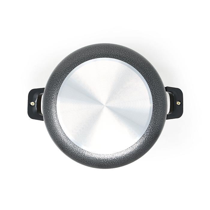 16" Low Pot Non Stick Heavy Gauge With Glass Lid