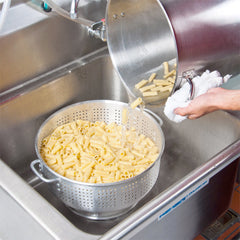 16 QT Heavy Duty Aluminum Colander With Base & Handles