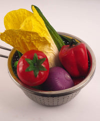 18cm Stainless Steel Colander with Long Handle